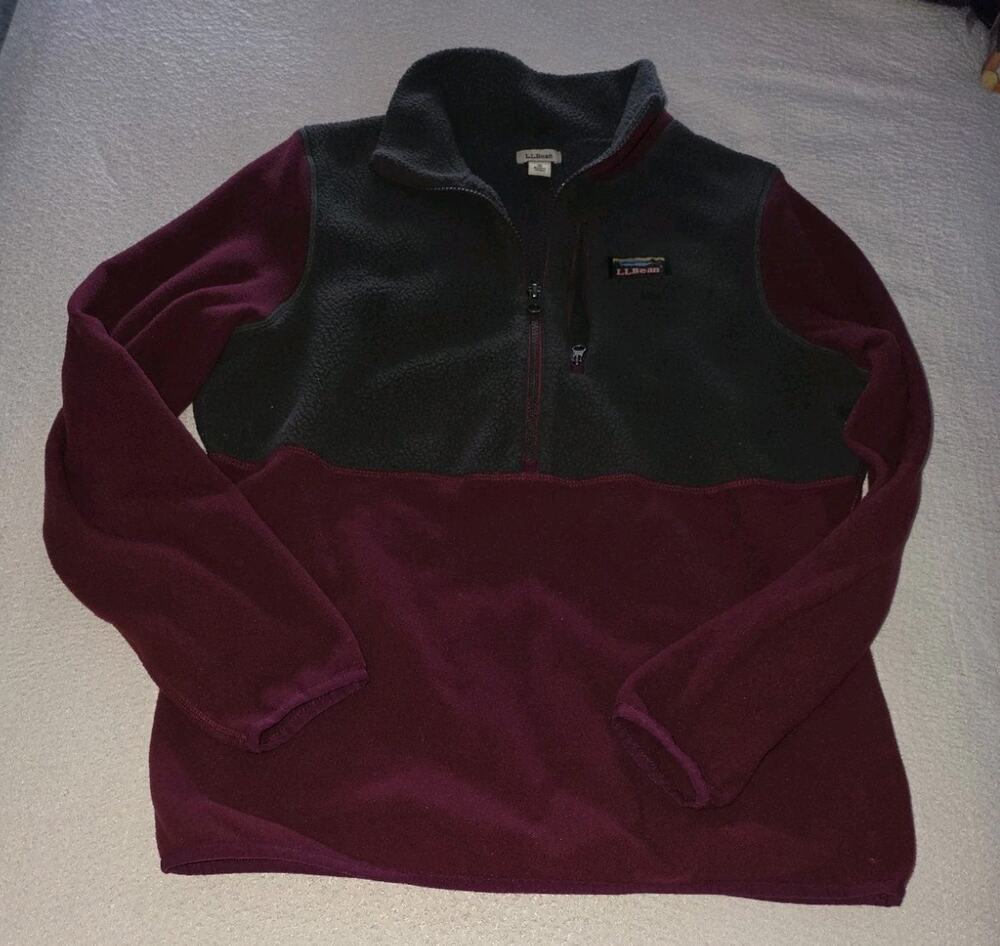 Vintage LL Bean Zip Fleece micro series Jacket Made in Jordan Women’s Size M
